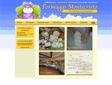 Tablet Screenshot of formaggimontecristo.it